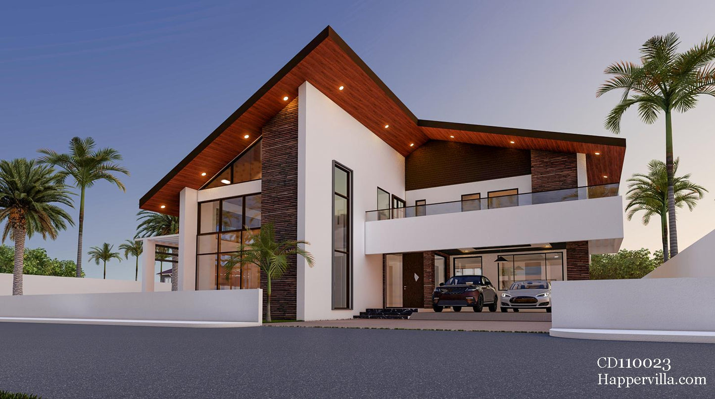 4 Bedroom Contemporary Home Design- CD110023.