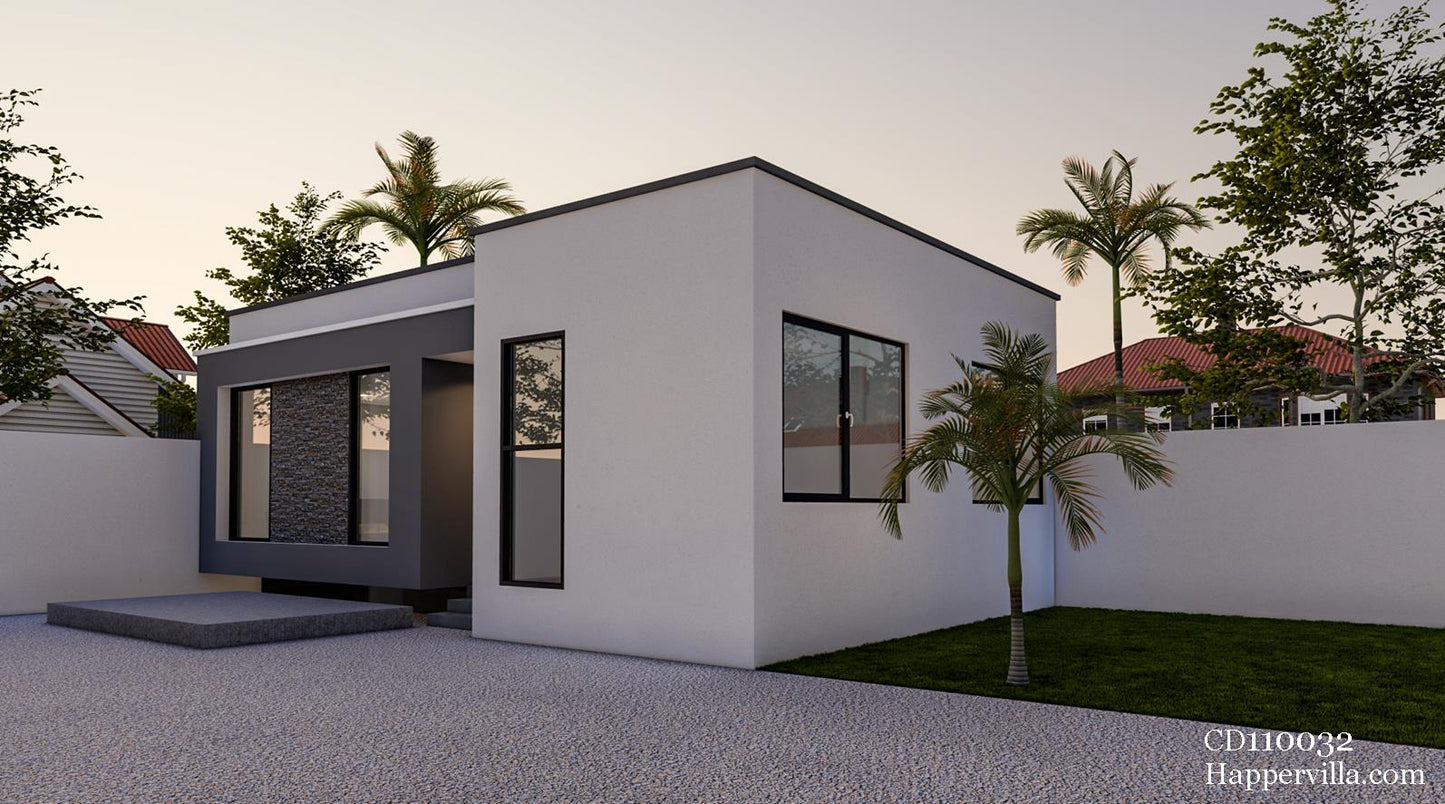 2 Bedroom Modern Home Design- CD110032