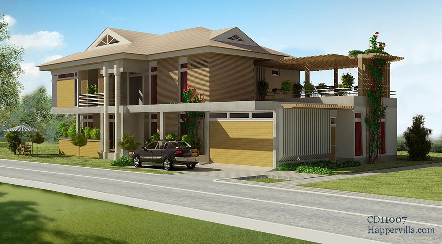 5 Bedroom Contemporary Home Design - CD11007.