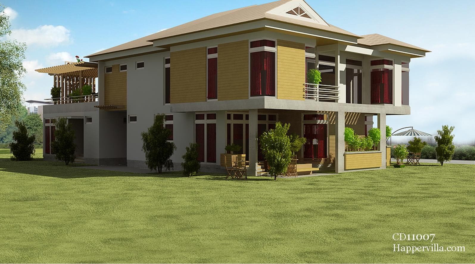 5 Bedroom Contemporary Home Design - CD11007.