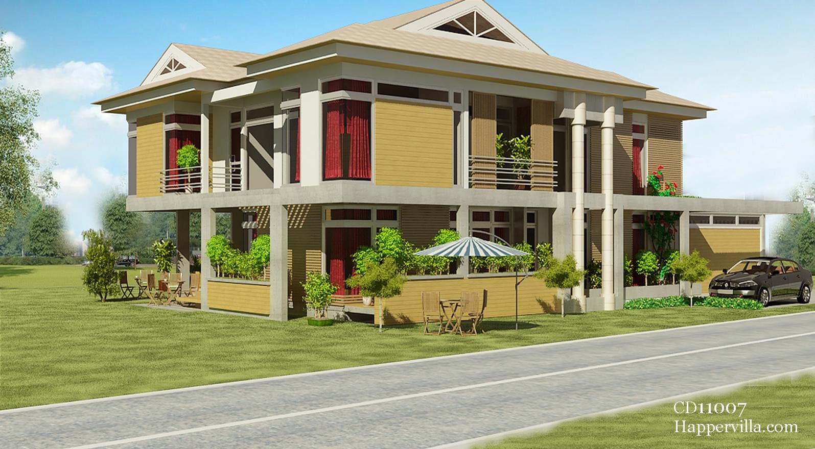 5 Bedroom Contemporary Home Design - CD11007.